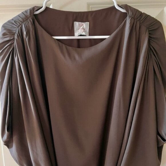 SUZI CHIN FOR MAGGY BOUTIQUE: WOMENS HIGHER-END SILK FASHION DRESS-SIZE 4 - Picture 3 of 3